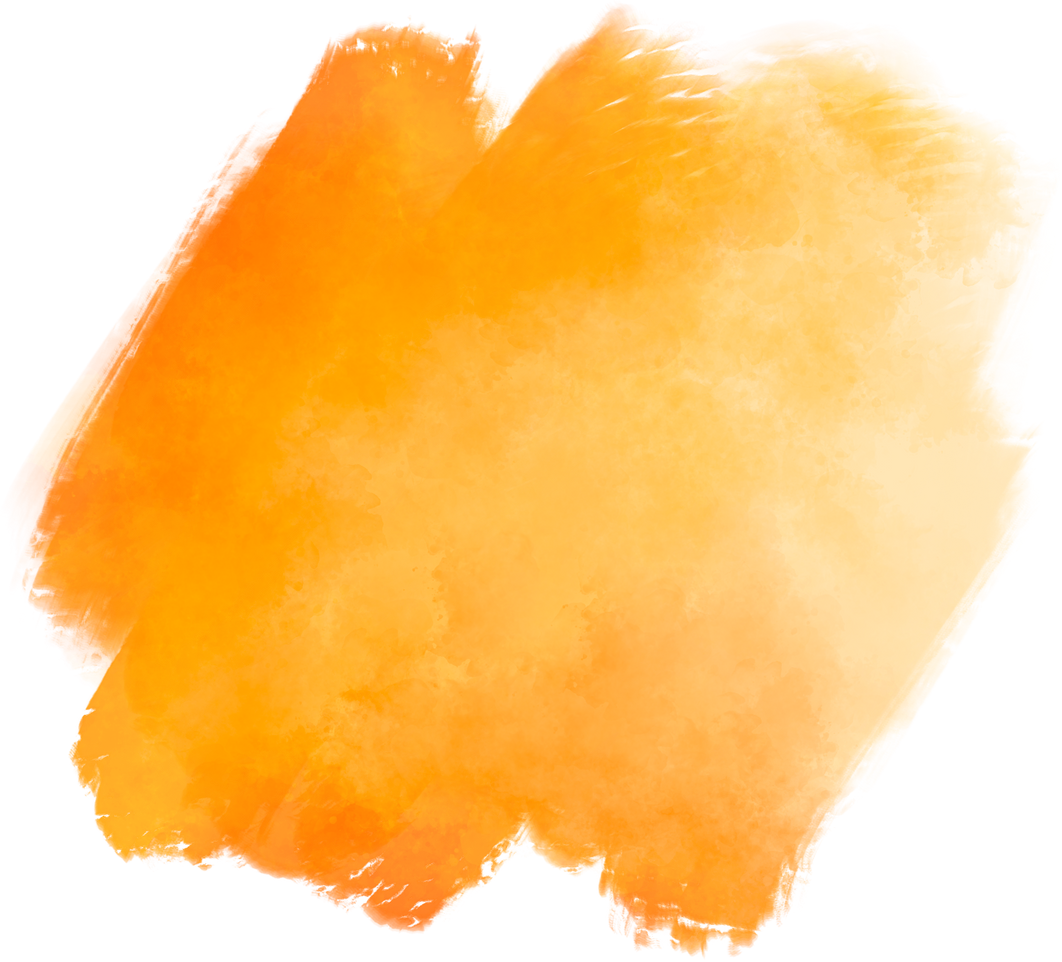 Orange Water Color Brush Background